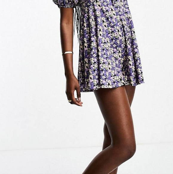 Asos purple flowy romper - Picture 6 of 7